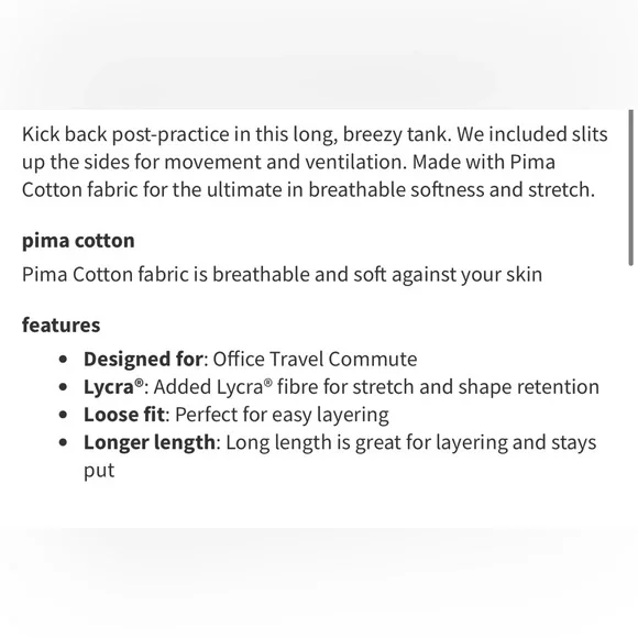 Lululemon Side Story Tank Mystic Green size 10 NWT - Picture 6 of 8